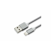 Sbox usb iPhone7-8 pin lightning kabel,sivi