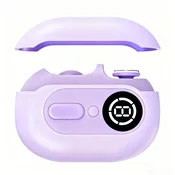 INF 4-v-1 električni rezalnik in pilica nohtov z LED lučko Purple, (5000291655)