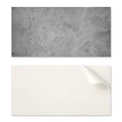 shumee Komplet vinilnih ploščic z dekorjem za kuhinjo ali kopalnico. Tekstura surovega betona. 10x40x20 cm.