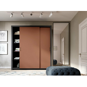 Garderobna omara z drsnimi vrati Frama 185 cm - toffee