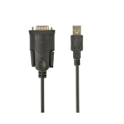 UAS-DB9M-02 Gembird USB to DB9M serial port converter kabl black 1.5m