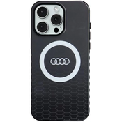 Audi IML Big Logo MagSafe Case iPhone 15 Pro Max 6.7 black hardcase AU-IMLMIP15PM-Q5/D2-BK (AU-IMLMIP15PM-Q5/D2-BK)