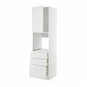 METOD / MAXIMERA Vis.el.pecn. s vratima/3 fioke, bela/Stensund bela, 60x60x220 cm