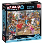 Sestavljanka Wasgij Mystery 29: Donation Debacle! - 1000 kosov (1110100513)