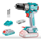 TOTAL Vrtací šroubovák AKU s příklepem, brushless, 20 V Li-ion (2x), industrial TIDLI20602E