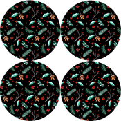 Bertoni Home Unisexs 4 Round Table Pads Set Ostrokrzew