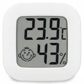 Digitalni LCD termometer vremenska postaja higrometer bela
