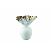 Rosenthal ROSENTHAL FALDA Vaza bela - zlata 27 cm