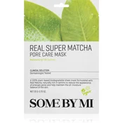Some By Mi Daily Solution Super Matcha Pore Care negovalna maska iz platna za zmanjšanje por in mat videz kože 20 g