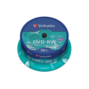 VERBATIM DVD-RW(25-kratno pakiranje)Vreteno/4x/4,7 GB