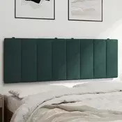 Jastuk za uzglavlje Hanko tamnozeleni 140 cm baršunasti