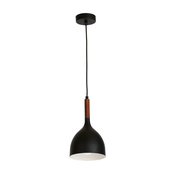 Luster na sajli NOAK WOOD 1xE27/60W/230V