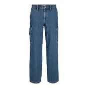 JACK & JONES Kargo kavbojke moder denim
