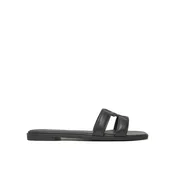 Tommy Hilfiger Natikači Th Logo Strap Mule FW0FW08671 Črna