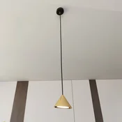 EMIBIG LIGHTING Obesna svetilka Elit, 1-svetilna, zlata, kovinska obesna veriga 1 m - Dnevna soba/jedilnica - zlata, črna - Kovina