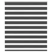 Zavjesa zebra crna 135x150 cm širina tkanine 130,9 cm poliester