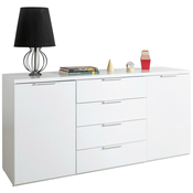 Carryhome KOMODA, bela, visoki sijaj
