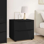 vidaXL Omarica za shranjevanje Črna 60 x 48 x 57 cm Konstruiran les