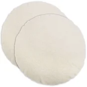 Vidaxl Prevleka za blazino 2 kos HEERLEN Krem Premer 50 cm Bouclé