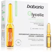 Babaria Glycolic Acid posvetlitveni serum proti gubam v ampulah 5x2 ml