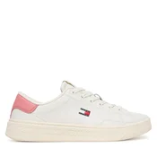 Espadrile Tommy Jeans Tjw Script Cupsole EN0EN02960 Bela