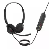 JABRA Engage 40 Inline Link Stereo USB-A UC crno