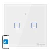 Sonoff Dotiklni stikalo za vklop svetlobe WiFi Sonoff T0 EU TX (2-kanalni)