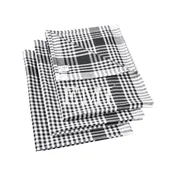 Črn set 3 kuhinjskih krp EMI
