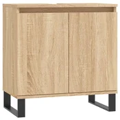 Vidaxl Kopalniška omarica sonoma hrast 58x33x60 cm inženirski les