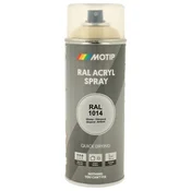 Industrijski akrilni lak sprej RAL HG 400ml Motip - RAL 1014 slonokoščena