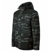 Zimska softshell jakna muška VERTEX CAMO W56 - L - Tamno siva
