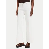 Guess Jeans hlače W6GB15 W1886 Kremna Wide Leg