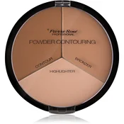 Pierre René Powder Contouring paleta za konture obraza 23 g