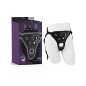 CHISA Ženske gacice za strap on sa rupom Double Extensions Harness, Crni