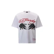 Ed Hardy Majica Double-Panther svetlo rumena/rdeča/črna/bela