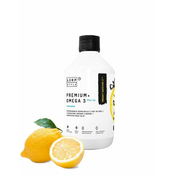 Premium + Omega 3 olje z okusom limone 250 ml