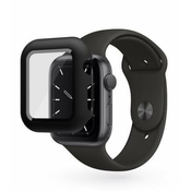 EPICO GLASS CASE za Apple Watch 7 41 mm - črna