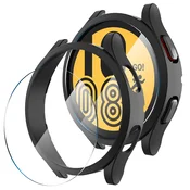 Zaščita ohišja *2 + zaščita zaslona *2 za Galaxy Watch 5/4 44 mm – črna