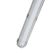 PRIOS svetilka za vlažne prostore Lior, 157 cm, 1 x T8, G13, IP65, 18 W - prozoren, siv - Plastika
