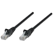 Intellinet RJ45 mrežni prikljucni kabel CAT 5e U/UTP [1x RJ45-utikac - 1x RJ45-utikac] 5 m crni, Intellinet