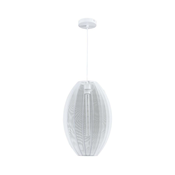 Luster na sajli KAREI 1xE27/20W/230V precnik 30 cm bela
