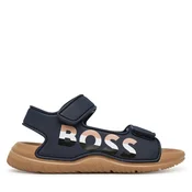 Sandale BOSS J52821 D Tamnoplava
