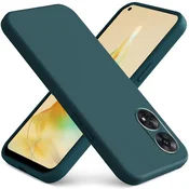GS Komplet silikonskih etuijev za Oppo Reno8 T, Silicone Lite, zelen + steklo