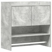 Polica na zidu Zidna montaža Betonska siva 80 x 36 x 80 cm