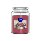 eoshop Sveča v kozarcu ČEŠNJA Z ODIŠANJEM ČOKOLADE 500g