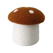 GENT tabure Mushroom tkanina, 30,5x31cm, rjava