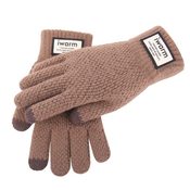 Zimske rokavice Uni Touch - unisex rokavice s touchscreen funkcijo in tople dlani v ekstremnih zimskih razmerah - rjave