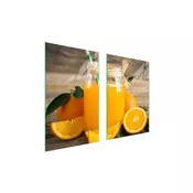 shumee STEKLENI ZAŠČITNI KROŽNIK ZA KUHINJO 65x52 SADJE