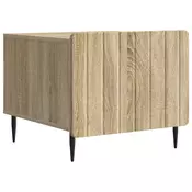 vidaXL Klubska miza Sonoma hrast 49 x 50 x 42 cm Inženirski les