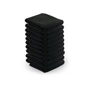 ACTIVESHOP Brisača iz mikrovlaken 73 x 40 cm 10 kosov črne barve